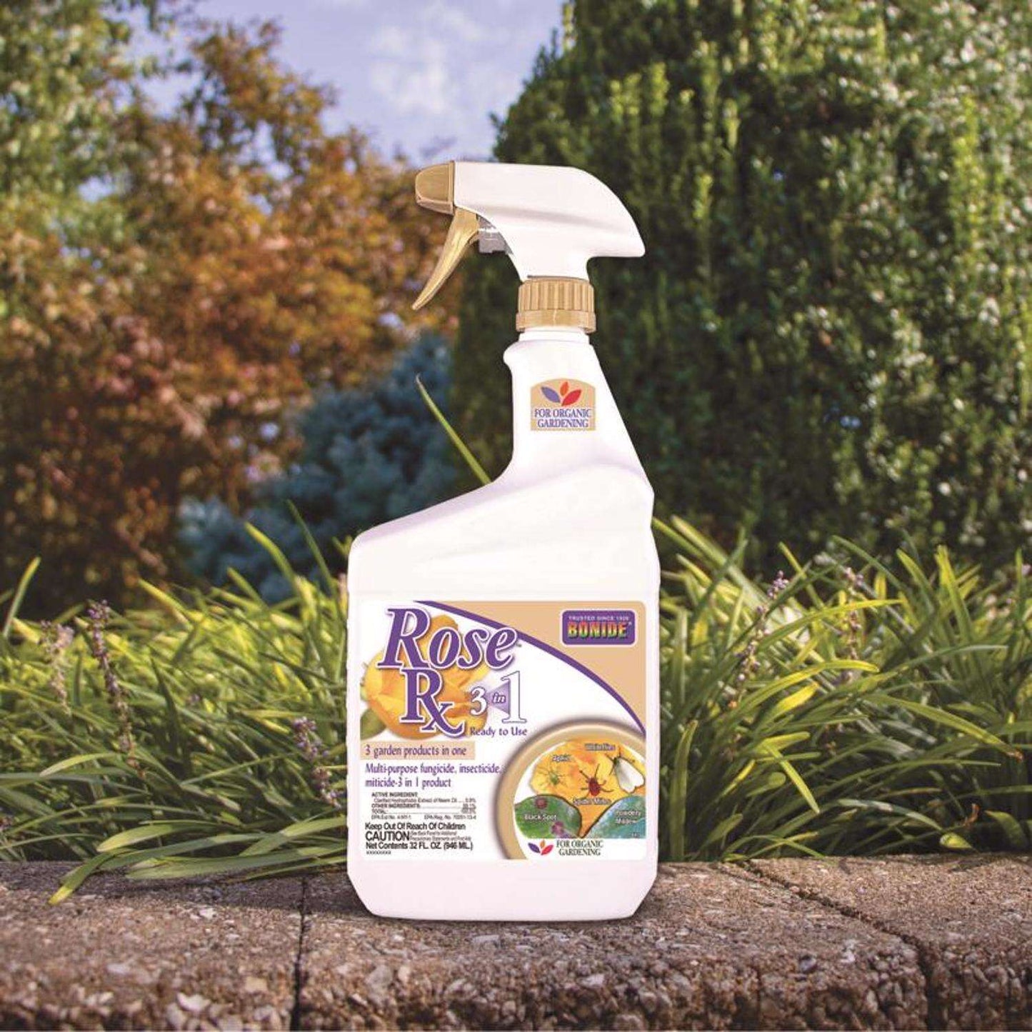 Bonide Rose Rx 3-in-1 RTU Organic Insect & Disease Control
