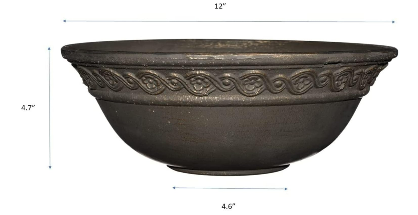 Classic 12" Corinthian Bowl Oil Rubbed Bronze (C12)